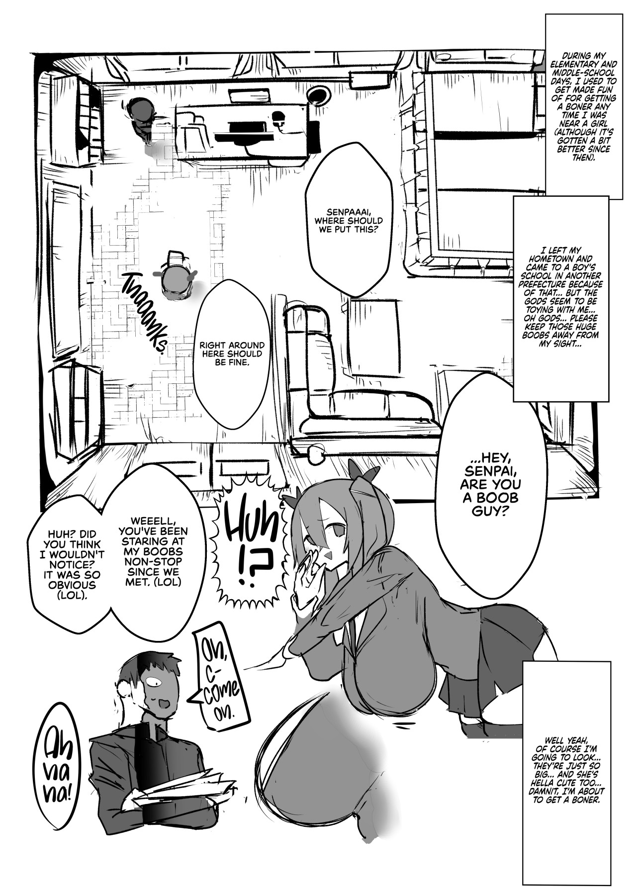 Hentai Manga Comic-The Case Of My Junior Being Too Sexy Because of Her Huge Boobs-Read-7